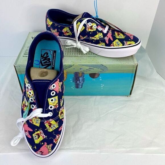 Vans Shoes - NWT New Vans x SpongeBob Sneakers Comfycush Authentic Aloha Bob Patrick Star